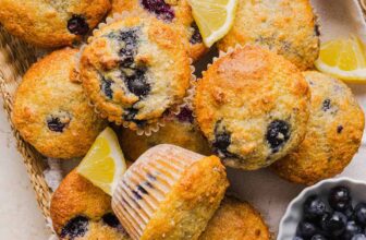 Lemon Blueberry Yogurt Muffins – Eat Yourself Skinny