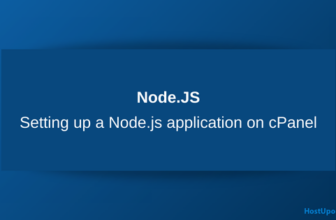 Setting up a Node.js application on cPanel