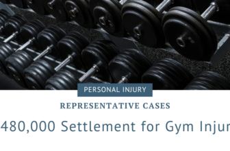Gym Injury Premises Liability | $480K Settlement