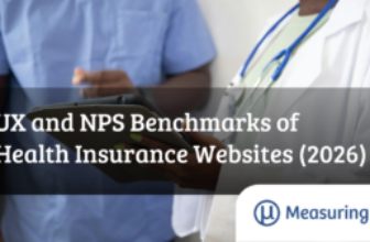 UX and NPS Benchmarks of Health Insurance Websites (2026) – MeasuringU