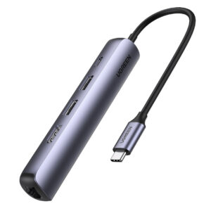 Ugreen 10919 laptop dock/port replicator Wired USB 3.2 Gen 1 (3.1 Gen 1) Type-C Grey