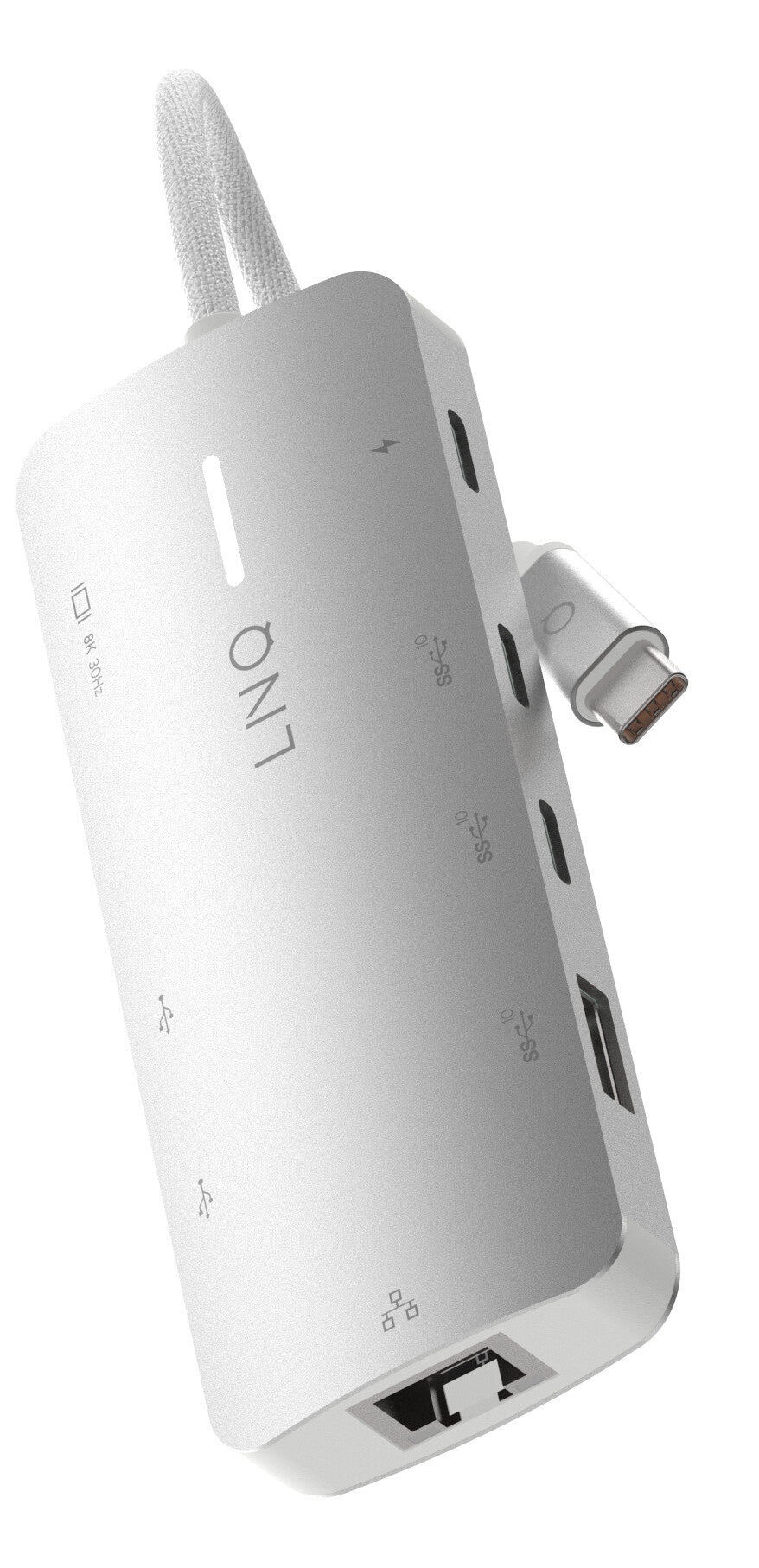 LINQ 8in1 Pro Studio USB-C 10Gbps Multiport Hub with PD, 8K HDMI and 2.5Gbe Ethernet