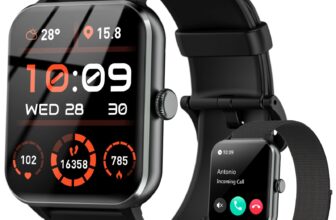 Women Alexa SmartWatch Fitness Bluetooth Call Watch for Android iPhone Samsung