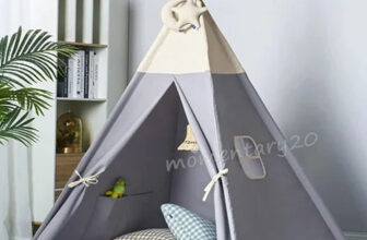 Large Children Indian Tent Canvas Teepee Wigwam Indoor/Outdoor.Kids Play House-