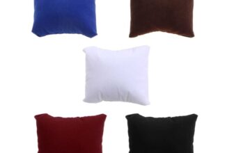 10 Pieces Velvet Bracelet Watch Pillow Small Multicolor Jewelry Holder Cushion