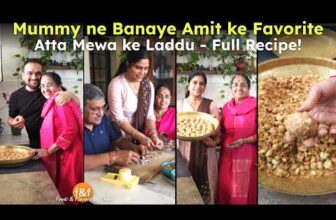 मम्मी ने बनाई बचपन की पसंद – आटा लड्डू रेसिपी 🥰 Healthy Atta Dry Fruits Laddu Recipe 😋 Atte ke Laddu