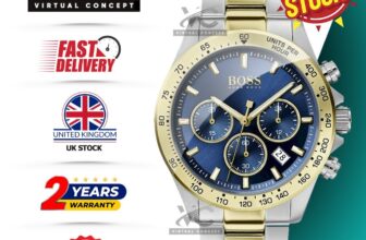 New HUGO BOSS Hero Sport Lux HB1513767 Two Tone Stainless Steel Men Watch