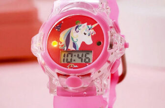 Kids Boy Girl Quart Wrist Watch Children Sports Watch Unicorn Silicone Strap