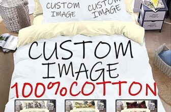 Custom Cotton Bedding Set Personalised Comforter Duvet Cover Quilt Pillowcases