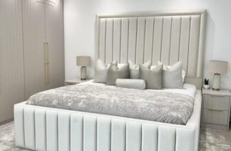 New panel Plush Velvet Bed Frame Upholstered – FAST & FREE – UK HAND MADE