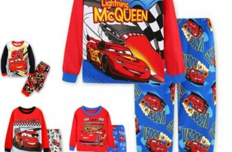 2PCS Kids Boys Car Print Pyjamas Pajamas Pjs Long Sleeve Sleepwear Nightwear Set