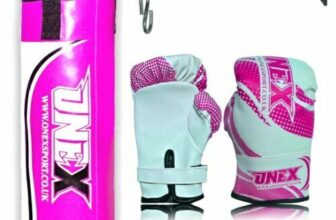 Kids Punch Bag Kickboxing 40cm Punching Training Set Kids Boxing Set Pink