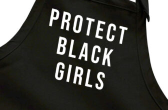 Protect Black Girls Apron Cook Barking BBQ Grill Home Chef Black Lives Matter