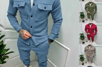 Men Tracksuit Set Jogger Clothing for Man Casual Jacket+Trousers 2Piece Outfits