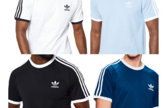 Adidas Originals Men’s 3 Stripes Cotton T-shirt Crew Neck Short Sleeve Top