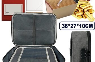 Documents Storage Bag Travel Briefcase Organizer Lock Office File Password Box