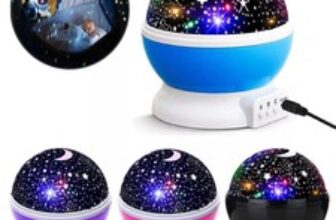 Rotating LED Galaxy Starry Night Light Projector Star Sky Moon Lamp Kid Bedroom,