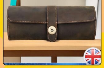 Watch Case Travel Box for Men Storage Watches Display Holder Press buckle Open