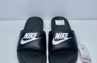 Men Nike Benassi JDI Sliders Slides Sandals Black White Various Sizes 343880 090