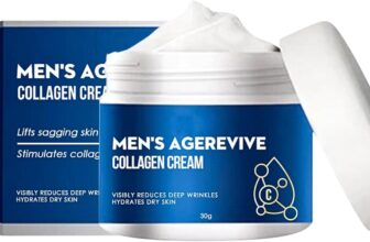 Collagen Face Cream for Men – Anti-Aging Moisturizer, Reduces Wrinkles & Lines