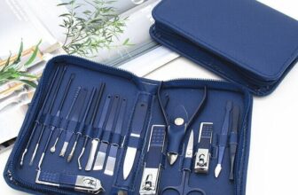 18 Pieces Manicure Pedicure Nail Care Set Cutter Clippers Tool Kit For Women Men