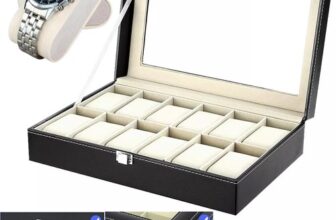 Luxury Watch Box Watch Case Watch Display Storage Box 12 Grids Gift For Men
