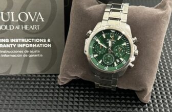 Bulova – Marine Star Green Men’s Quartz Watch NEW WITH TAGS (96B396)