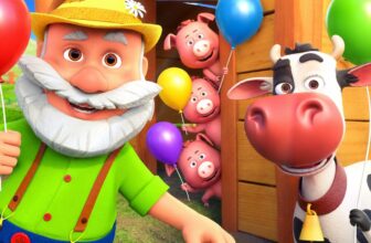 Old MacDonald had a Farm + Johny Johny Yes Papa – Learn Colors with Balls and Balloons – Kids Songs