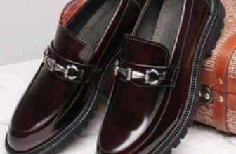 Men’s Patent Leather Slip-On Loafers Business Formal Shoes Moccasin Gommino*