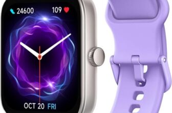 Smart Watch for Women Men 1.95″ Fitness Tracker Watch with iOS Android Lilac