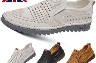 Mens Leather Slip On Loafers Casual Driving Boat Deck Moccasin Shoes UK Size 6-9
