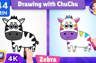 How to Draw Savanna Animals for Kids | Zebra, Hippo, Rhino Step by Step | 44 Min | ChuChu TV