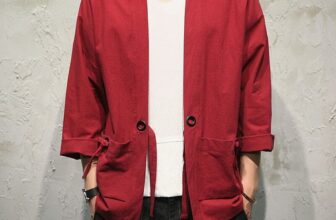 Yukata Kimono Jacket Outerwear Cotton Loose Sleeve Top Haori Men Japanese Coat