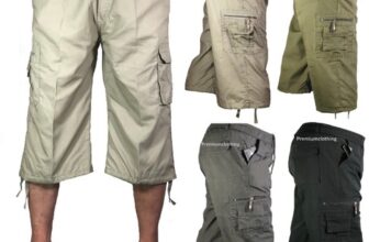 Mens 3/4 Summer Shorts Elasticated Waist Cargo Combat Three Quarter Holiday Pant