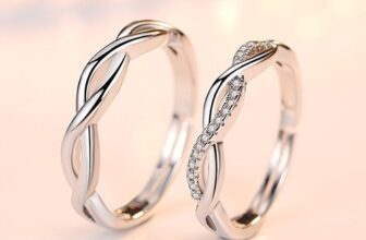 925 Sterling Silver Crystal Twisted Adjustable Ring Women Mens Jewellery Gift