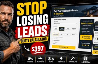 Contractor Lead Page Kit | Quote Calculator Installed