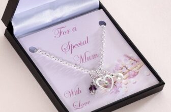 Gift for a Special Mum Necklace with Birthstone. Mothers Day Gift Jewellery