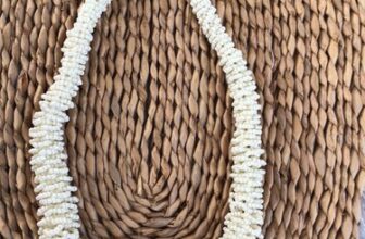 Vintage 1970s Seed Beaded Necklace By Caroline Costume Jewellery