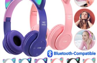 Kids Headphones Wireless Bluetooth Headphones LED Cat Ear Gift Headphones UK