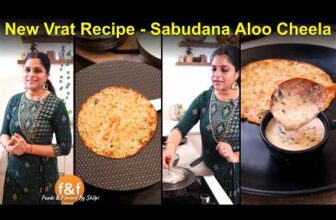 Sawan Somwar Vrat Recipes सावन के सोमवार के लिए व्रत का खाना Nonfried Falahari Sabudana Aloo Cheela