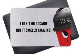 METAL CREDIT CARD Drugs Birthday Party Gifts for Him Men Her Cocaine Funny NYE