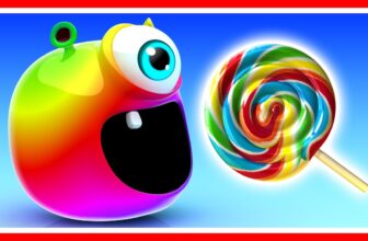 Learn Colors with Bob the Alien as he rides a skateboard, and races his friends