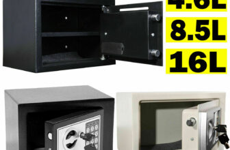 Strong Steel Key Lock Box Password Security Money Cash Jewelry Safe Office Home