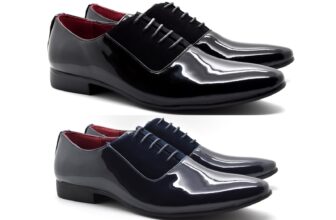 Mens Formal Patent Shinny Party Oxford Lace Up Wedding Office Dress Suit Shoes