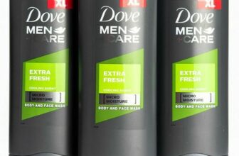 3x Dove Men+ Care Extra Fresh Mens Shower Gel Body Wash, LARGE, Soap, 400 ml XL