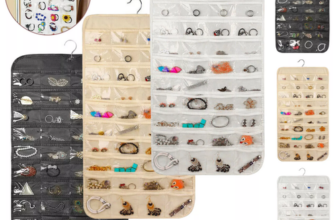 80 Pockets Jewelry Hanging Storage Organizer Holder Earring Display Pouch Bag UK