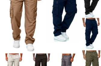 Mens Cargo Elasticated Trousers Waist Combat Lightweight Bottoms Work Pants UK