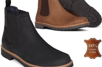 MENS LEATHER CHELSEA BOOTS DEALER ANKLE DESERT SMART FORMAL SLIP ON WORK SHOES