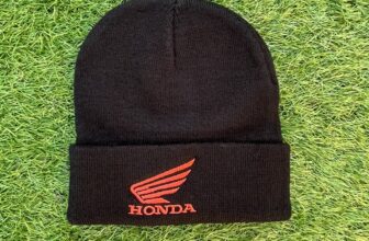 Honda Logo Adults Black Beanie Cap Hat One Size Fits All Brand New