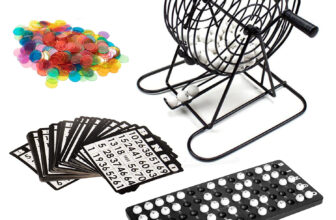 Metal Bingo Machine Game | Family Bingo Game with Bingo Cards | Kids Bingo Game